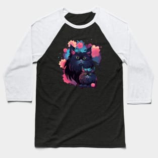 Persian Cat Mothers Day Baseball T-Shirt